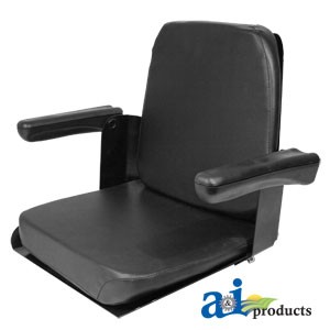 CS140-1V - Seat Assy w/ Flip-Up Arms, BLK Vinyl