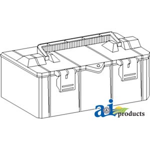 TB12625 - Tool Box, Plastic; 12.625 X 6.625 X 5.250