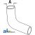 104741A - Radiator Hose, Upper 	
