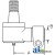 1277261C1 - Cylinder End, Power Steering (MFWD) 	