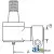 1277261C1 - Cylinder End, Power Steering (MFWD) 	