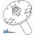 1324840C1 - Tailing auger bearing hub RMC1221 - CASTING#	