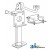 15A151 - Jack, Trailer & Imp., Weld-On Swivel Brkt (2000 Lb.)
