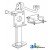 15A151 - Jack, Trailer & Imp., Weld-On Swivel Brkt (2000 Lb.)