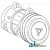 1690711M1 - Compressor, New, Sanden w/ Clutch (9120/5704) 	
