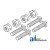 26A1-B - Battery Bolts & Nuts, Square Head, 5/16" 	