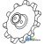 312413050 - Sprocket, Clean Grain Elevator, Lower 	