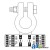 4320005N-B - Battery Terminal, Neg. Copper Crimp, 2/0 Ga. (5 Pk) 