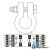 4320005N-B - Battery Terminal, Neg. Copper Crimp, 2/0 Ga. (5 Pk) 