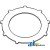 676833R1 - Steering Clutch Disc: 10.78" OD, 9 external ears, stee