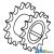 70595642 - Sprocket, Upper Unit Drive 	