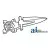70804072 - Mower Guard, Single Prong 	