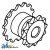 71193821 - Sprocket w/ Threaded Bore, Fan Shaft 	