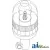 82018390 - Rotating Beacon, Amber, Pipe Type 	