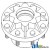 87307671 - Hub, Rear Axle