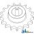 87731456 - Sprocket, Upper Clean Grain Elevator 	