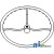 8N3600 - Steering Wheel	