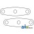 9N553 - Gasket, Hydraulic Lift Cylinder Mounting 	