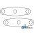 9N553 - Gasket, Hydraulic Lift Cylinder Mounting 	
