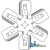 A173030 - Fan, 6 Blade	