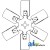 A173716 - Fan, 6 Blade	