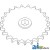 AH114830 - Sprocket, Row Unit; RH, 23 Tooth / 80 Chain 	