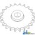AH206760 - Sprocket, Row Unit; 22 Tooth / 80 Chain 	