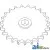 AH114830 - Sprocket, Row Unit; RH, 23 Tooth / 80 Chain 	