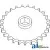 AH145983 - Sprocket, Row Unit; LH, 25 Teeth / 60 Chain 	