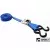 B1409690 - 15' X 1" Standard Cambuckle, Blue Webbing, Hooks
