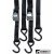 B1412460 - Pro Grip Cambuckle, 8' X 1", W/ Hooks, Black, Aero Design 2 Per Pack