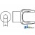 BP212068751-A - Implement Yoke, Round Bore 1 3/8 - 5/16 Keyway 	