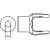 BP212086756-A - Implement Yoke, Round Bore 1 1/2 - 3/8 Keyway 	