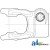 BP5090L0360 - Implement Yoke, Splined 1 3/8 - 6 Spline - Tappered