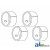 CBS301 - Bearing Set, Camshaft (set of 4) 	