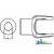 D108016 - Implement Yoke, Round Bore 1 - 3/16 Keyway  Set Screw 	