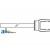 D181060 - Yoke & Shaft Assembly with 1" x 1 1/8" Shaft 	