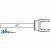D181060 - Yoke & Shaft Assembly with 1" x 1 1/8" Shaft 	