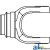 D447002 - Tube Weld Yoke w/ Bearing Groove and Bore 	