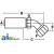 FFX45-06-08 - (HC-FFX45) Female Seal Lok - Swivel - 45