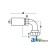 FFX90L-10-10 - (HC-FFX90L) Female Seal Lok - Swivel - 90