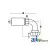 FFX90L-10-10 - (HC-FFX90L) Female Seal Lok - Swivel - 90