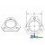 FTR352-I - Flange Half, Bearing; 3 Bolt Triangular
