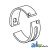 K928541 - Bearing Set, Main (Std, set of 3) 	