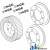 LML311-A - Wheel, 4" X 8" Tail Rim Assembly 	