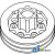 R90332 - Pulley, Fan Drive (Double Groove)