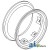 RW09286 - Rim, Rear Wheel 9" x 28" 6 Loop	