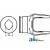 W040541-A - Inboard Yoke, used w/ 1 & 1G Outer Profile Tubing 	