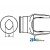 W041577 - Inboard Yoke, used w/ 2a Outer Profile Tubing 	