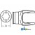 W097140-A - Inboard Yoke, used w/ S5 Profile Tubing 	